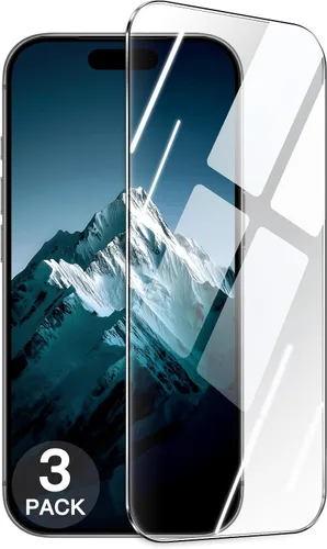 Miniatura 12 de JETech 9H+ - Protector de pantalla inastillable para iPhone 15 de 6.1 pulgadas, película de vidrio templado de grado militar con herramienta