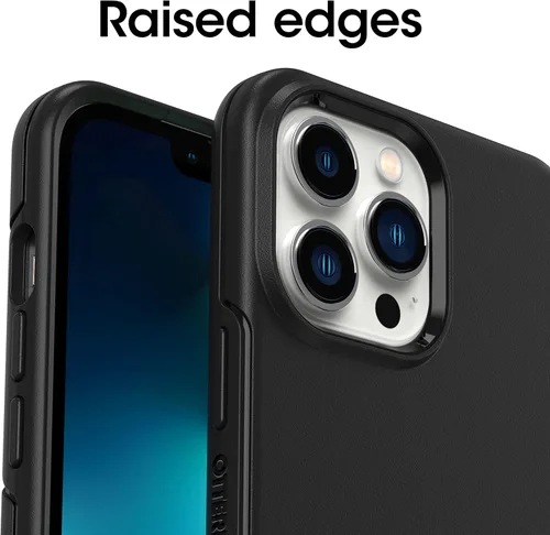 Miniatura 4 de OtterBox Funda para iPhone 13 Pro Max y iPhone 12 Pro Max Symmetry Series - Negro, ultra suave, compatible con carga inalámbrica, bordes elevados