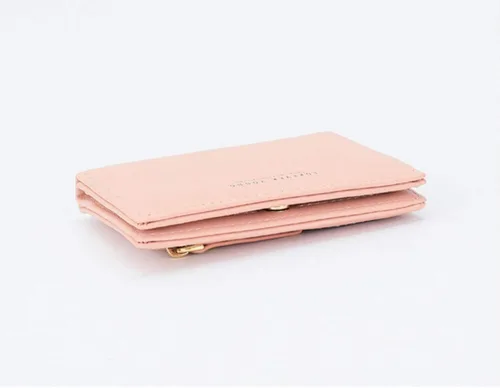 Miniatura 4 de AnnabelZ Billetera pequeña de cuero plegable para mujer, mini monedero corto