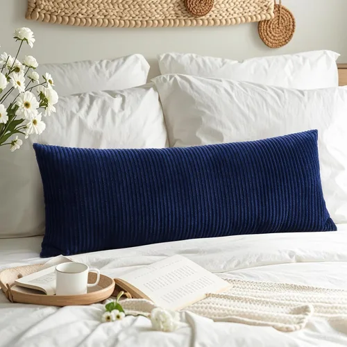 Miniatura 59 de Artscope Fundas de Almohada de Pana a Rayas Acogedoras Súper Suaves Decorativas Cuadradas Fundas de Cojín para Sofá Sillón Dormitorio Decoración