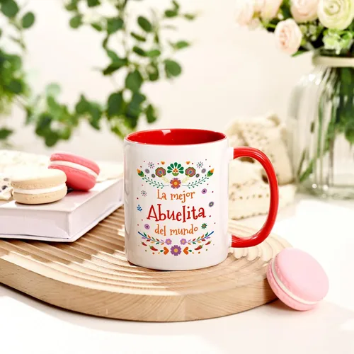 Miniatura 9 de YHRJWN Taza de café Abuela La Mejor Abuelita Del Mundo, regalo para la abuela en español para el día de la madre, cumpleaños, Navidad, regalo