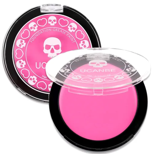 Miniatura 13 de UCANBE Base de maquillaje facial y corporal en crema negra, pintura de grasa profesional no tóxica, paleta de pintura facial para Halloween