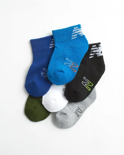 Miniatura 3 de New Balance Calcetines para bebé, paquete de 6 calcetines acolchados de corte de un cuarto (bebébebé)