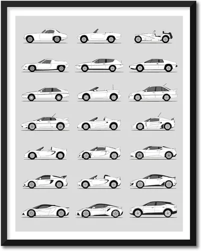 Miniatura 37 de Idea Network Póster hecho a mano compatible con Chevy impreso, arte de pared, decoración hecha a mano de lo mejor de las generaciones de Chevy
