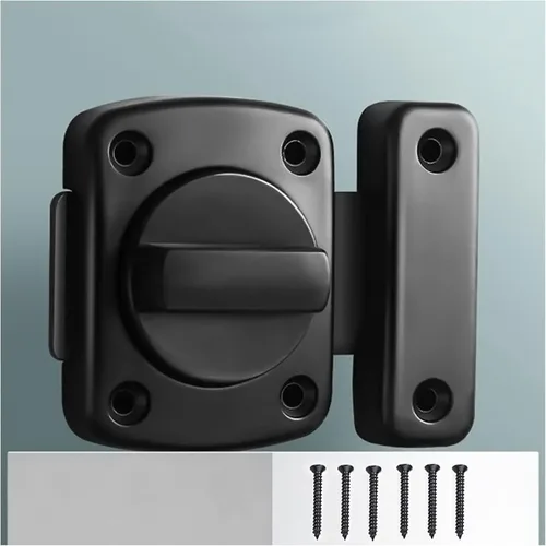 Cerraduras de bloqueo de baño cerradura,Cerraduras de seguridad para puertas antipalanca desde el interior,Interruptor de 180 grados Cerradura de