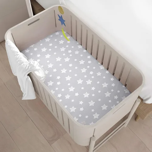 Miniatura 6 de Mini sábanas portátiles para cuna, paquete de 4 unidades para niños o niñas (38 x 24 pulgadas), compatibles con Dream on Me, Delta Porta Crib and