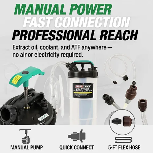 Miniatura 2 de OEM TOOLS - Extractor de aceite; dispositivo para extraer y cambiar el aceite de la transmisión o el líquido refrigerante; dispositivo de bombeo