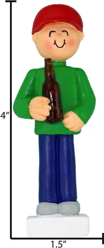 Miniatura 3 de Elves - Adornos personalizados para bebidas 2025 – Adornos de Navidad de cerveza para bebidas, cerveza para árbol de Navidad, bebida para adultos