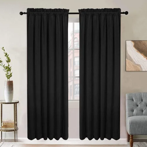 Miniatura 20 de SMILETIME - Cortinas de terciopelo blanco con bolsillo para barra, aisladas térmicamente, suaves, con filtro de luz y privacidad, para dormitorio