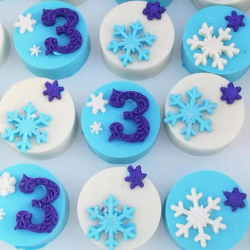 Miniatura 4 de Moldes de Navidad para fondant, 3 paquetes de moldes pequeños de silicona para decoración de pasteles, adornos de cupcakes, pasta de goma