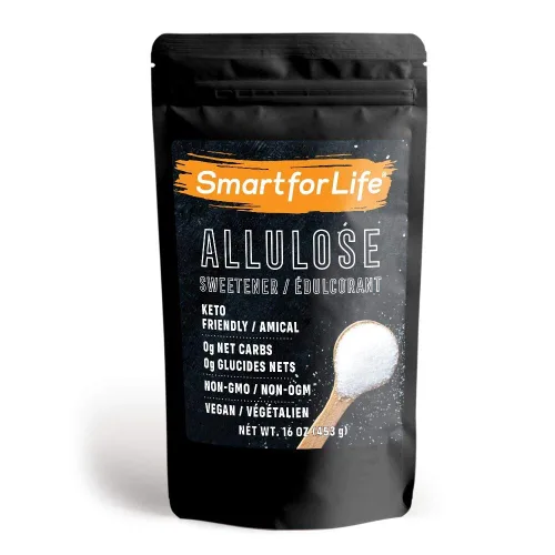 Smart for Life Edulcorante de alulosa – Edulcorante keto cero carbohidratos netos, bajo en calorías, sustituto natural del azúcar cetogénico,