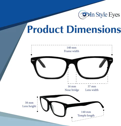 Miniatura 4 de In Style Eyes Seymore - Paquete múltiple de lentes de lectura retro, montura completa, marco ovalado ligero, lente asférica no polarizada