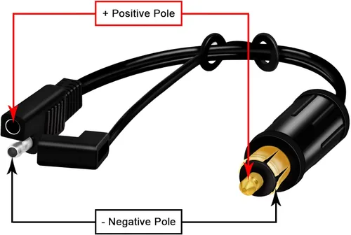 Miniatura 5 de Adaptador divisor para encendedor de cigarrillos BMW - Conector SAE a enchufe DIN para puerto de cargador de energía de coche