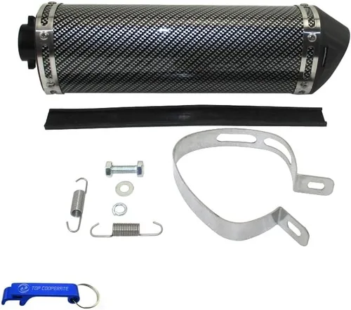 Silenciador de escape de 38 mm con silenciador extraíble y abrazadera para 125cc 140cc 150cc 160cc Pit Dirt Bike ATV Quad Motorcycle Motocross XR