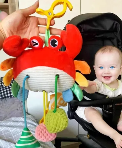 Miniatura 2 de Juguetes de asiento de coche y cochecito para bebés de 0 a 12 meses, juguetes colgantes de cangrejo para niños y niñas