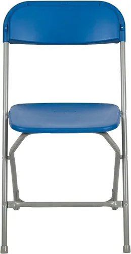 Miniatura 6 de Flash Furniture Silla plegable de plástico de la serie Hercules™, color azul, paquete de 2 unidades, capacidad de peso de 650 libras, cómoda silla