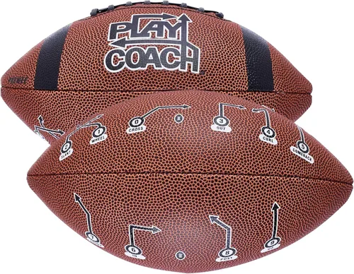 Miniatura 9 de PlayCoach Fútbol Juvenil en Tallas Junior y Peewee con 10 Rutas Básicas de Pase para Niños de 6 a 12 años - Aprobado por Drew Brees, Fútbol de Cuero