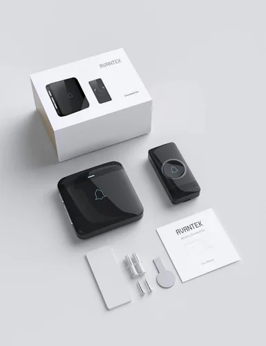 Miniatura 7 de AVANTEK Timbre de puerta inalámbrico, BA-11 resistente al agua, funciona con pilas, timbre que funciona a 1000 pies, kit de timbre de puerta