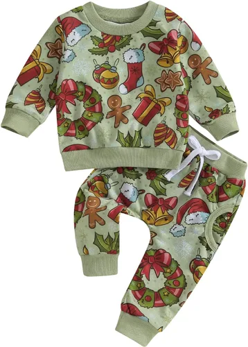 Miniatura 8 de YINGISFITM Conjunto de camisa de calabaza de Halloween para bebé, niña, niño, sudadera y pantalones para otoño e invierno
