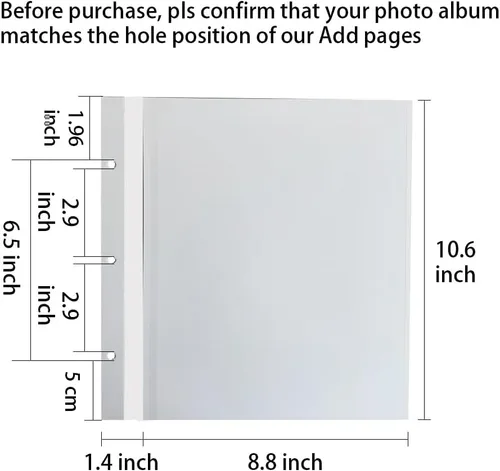 Miniatura 36 de Vienrose Álbum de fotos autoadhesivo 4x6 5x7 3x5 8x10 álbum de recortes álbum de bricolaje libro de recortes con un bolígrafo metálico