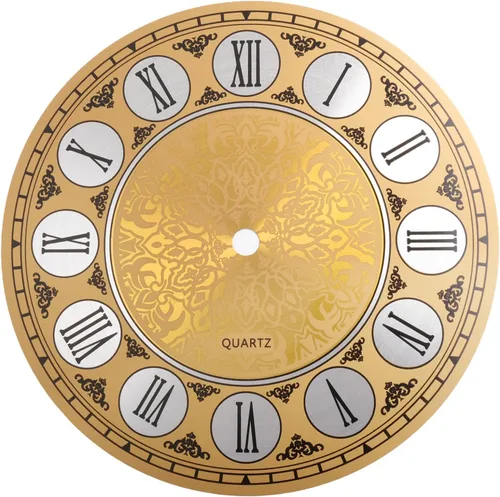 Reloj de pared con esfera de esfera de 7 pulgadas de diámetro, de aluminio vintage, esfera con número romano, esfera para decoración del hogar
