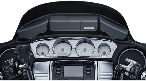 Miniatura 2 de Kuryakyn 5208 - Panel de carenado inferior con cierres magnéticos para motocicletas Harley-Davidson 2014-19, negro, 1 par, L/XL