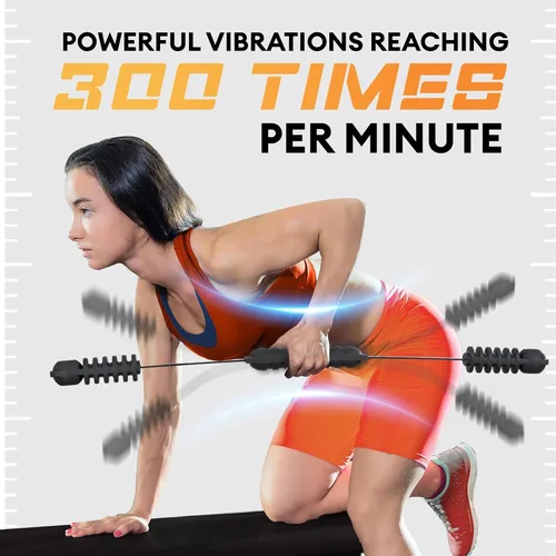 Miniatura 3 de Yes4All Flex Bar, Elastic Fitness Bars with Strong Fiberglass & TPE Material, 2in1 Functional Exercise Bar, 9.5 inch Comfortable Grip, High