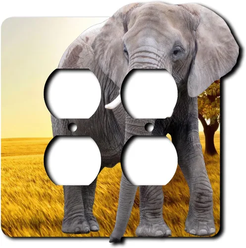 Miniatura 10 de Cubierta eléctrica acrílica decorativa de elefante - Salida única
