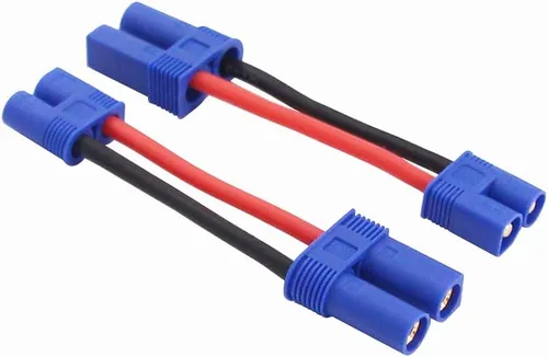 Miniatura 2 de 4pcs EC3 a EC5 macho hembra adaptador de conector RC con 14awg 2inch alambre (E38-4)