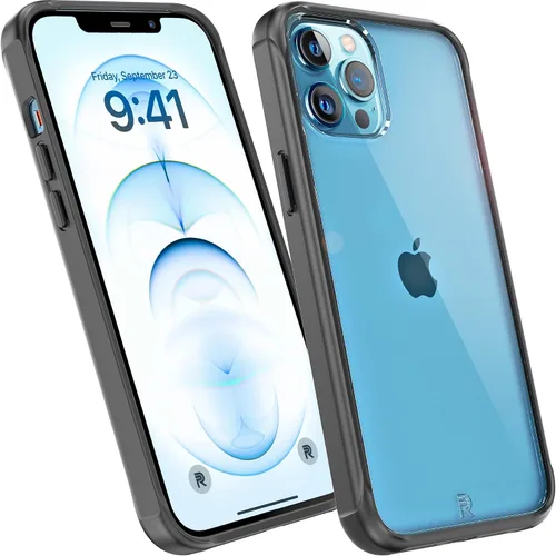 Miniatura 11 de Phone REBEL - Funda para iPhone 12 Pro Max [fibra de aramida Gen-2] fuerte compatible con MagSafe, inserciones a prueba de golpes, esquinas negro