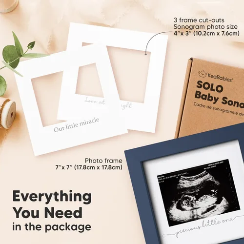Miniatura 2 de KeaBabies Marco de Fotos de Ecografía para Bebé - Marcos Modernos de Fotos de Ultrasonido para Futuras Mamás, Regalos de Primer Embarazo para Mamá