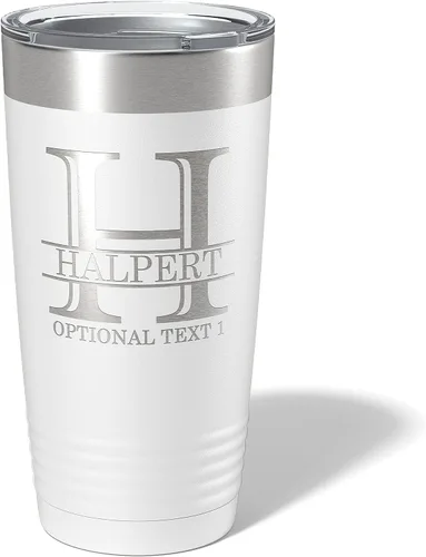 Miniatura 33 de Vaso personalizado de acero inoxidable aislado con tapa de 30 onzas (17 colores) con recubrimiento en polvo, grabado personalizado, idea de regalo