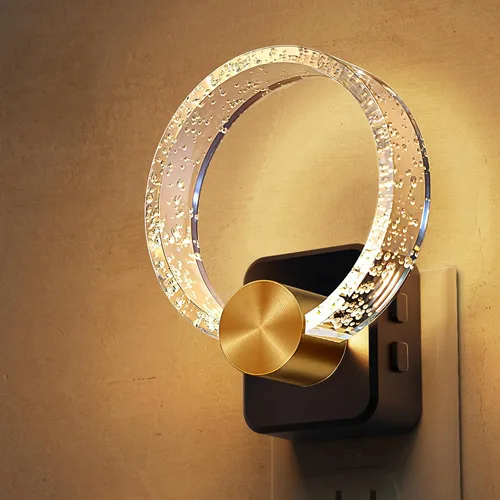 Miniatura 13 de L LOHAS LED - Luces nocturnas enchufables en la pared, temperatura de color ajustable 3000K/4000K/5000K, luz nocturna de burbujas con sensor