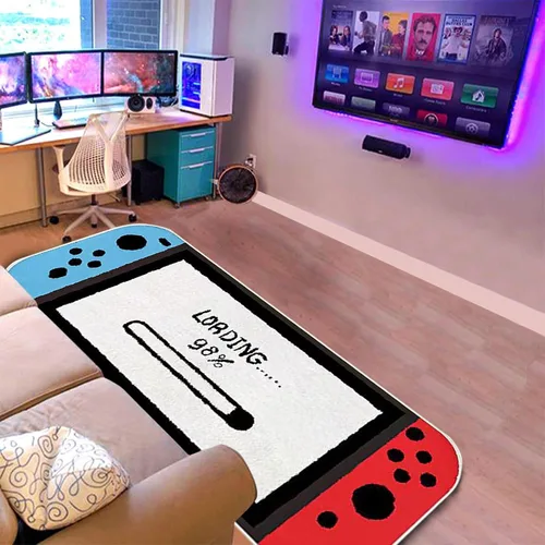 Alfombra de Anime para Juegos Alfombra de Anime Alfombra para Niños de Juegos para Dormitorio Estética Alfombra Suave Decorativa para Interior 3