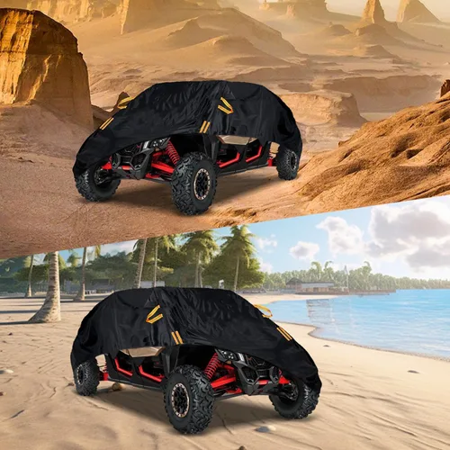 Miniatura 6 de Funda para UTV de 2 plazas impermeable para exteriores, resistente lado a lado, protección para todo tipo de clima, compatible con Polaris RZR