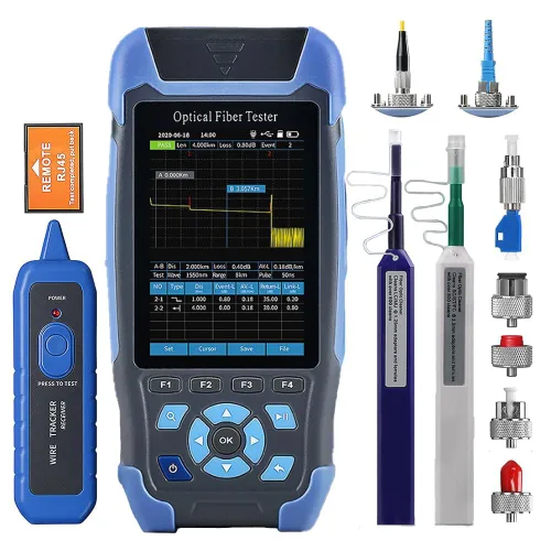 Miniatura 11 de Mini-Pro 1310/1550nm SM OTDR Probador multifunción integrado OPM/OLS / RJ45 prueba/VFL Rango de prueba 16.4 ft-60Km Rango dinámico 24dB/22dB