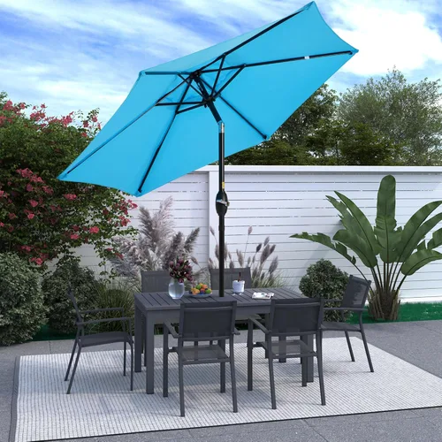 Miniatura 8 de SUNVIVI OUTDOOR Sombrilla de patio al aire libre, sombrilla de patio, sombrilla de mercado, sombrilla grande para exteriores, sombrilla de poste