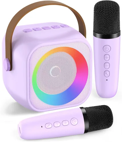 Miniatura 11 de Máquina de karaoke para niños, regalos de karaoke para niñas de 4, 5, 6, 7, 8, 9, 10, 12 años o más, fiesta de cumpleaños, 4 a 12 años, juguetes