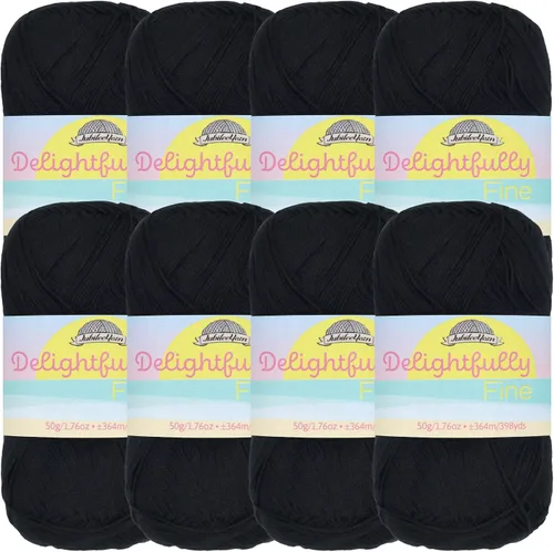 Miniatura 55 de JubileeYarn - Ovillo de hilo deliciosamente fino, 1.76 oz/madeja de rayón de bambú, color rosa polvo, 4 madejas