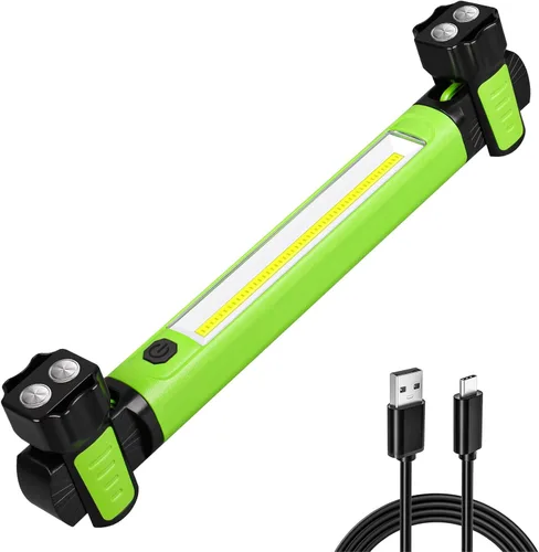 Miniatura 9 de Luz de trabajo, 2500 lm ultra brillante, luces LED de trabajo recargables de 5200 mAh, barra de luz de trabajo magnética debajo del capó