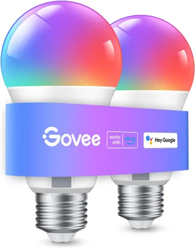 Miniatura 10 de Govee Bombillas inteligentes, bombilla que cambia de color, funciona con Alexa y Google Assistant, 16 millones de colores RGBWW, bombillas LED WiFi
