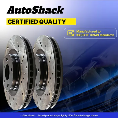 Miniatura 7 de AutoShack 11.92" (302.7 mm) Rotores de freno ventilados delanteros con revestimiento de reemplazo para 2005-2012 Ford Escape 2005-2011 Mercury
