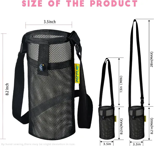 Miniatura 6 de Water Bottle Holder with Strap, Premium Water Bottle Carrier with Strap Easy Clean, Light Water Bottle Carrier Bag, Water Bottle Holder with Pocket