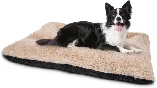 Miniatura 7 de JOEJOY Almohadilla grande para cama para perro, cama de lujo lavable para perros, almohadilla suave antideslizante para perros extragrandes, Beige
