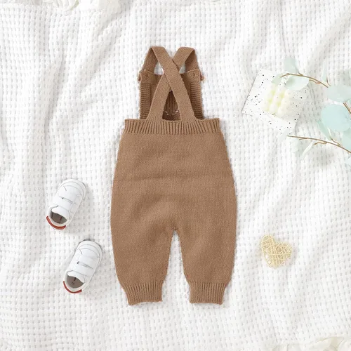 Miniatura 2 de JNBLDA Suéter de punto para bebés y niñas, para recién nacidos, enterizo para bebé, overol para bebé, estampado de amor, ropa linda