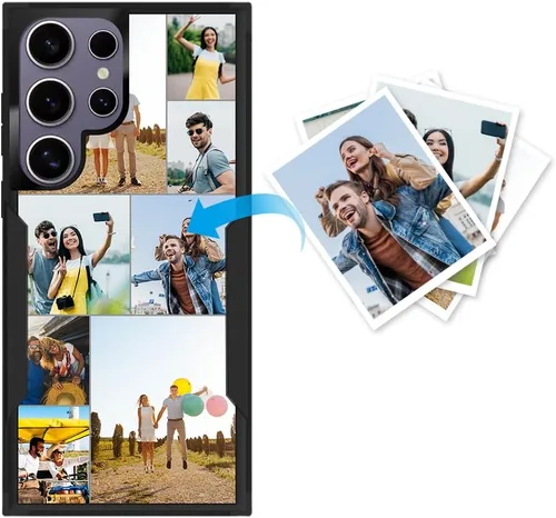 Miniatura 75 de Funda protectora personalizada para Samsung Galaxy S22 Ultra 5G (versión 2022), funda protectora de doble capa resistente con múltiples fotos, a