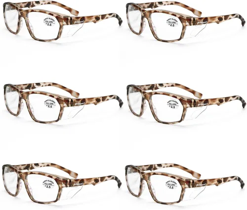 Miniatura 80 de ProtectX Lentes de lectura elegantes para mujeres y hombres, antivaho y antiarañazos, protección UV, gafas de seguridad antiimpactos