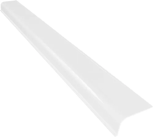 Miniatura 10 de KASTLITE Reemplazo de la cubierta de luz curvada debajo del gabinete, difusor de lente acrílico blanco liso para debajo del gabinete, 12 pulgadas