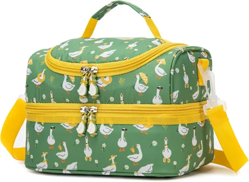 Miniatura 23 de Bolsas de Almuerzo Tote de Doble Compartimento para Niños, para Niños y Niñas, Loncheras para Niños Pequeños, Preescolar, Niños Pequeños, Jardín