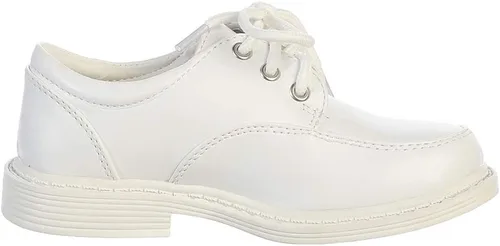 Miniatura 5 de Lito Children's Wear Zapatos de vestir para niños, con cordones, para boda, graduación, formal, mate, Blanco